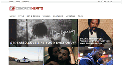Desktop Screenshot of concretehearts.com